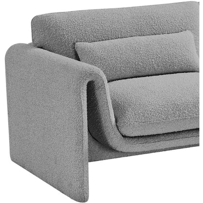 Stylus Grey Boucle Fabric Chair