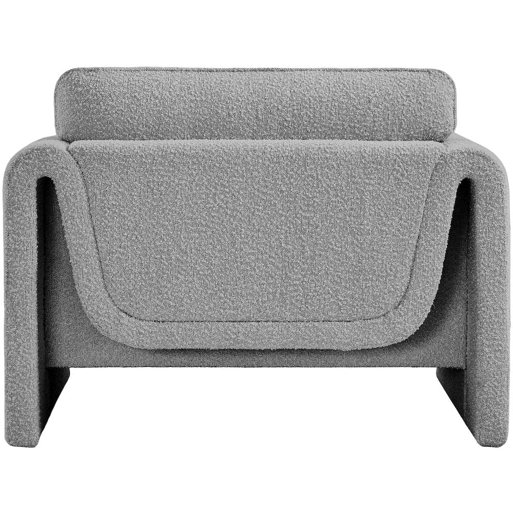 Stylus Grey Boucle Fabric Chair