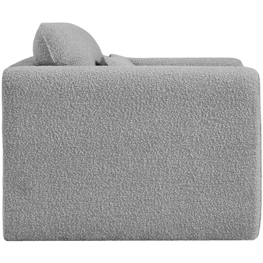Stylus Grey Boucle Fabric Chair