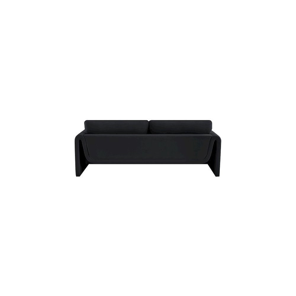 Sloan Black Velvet Fabric Sofa
