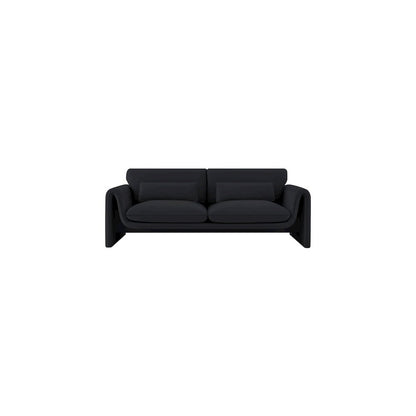 Sloan Black Velvet Fabric Sofa