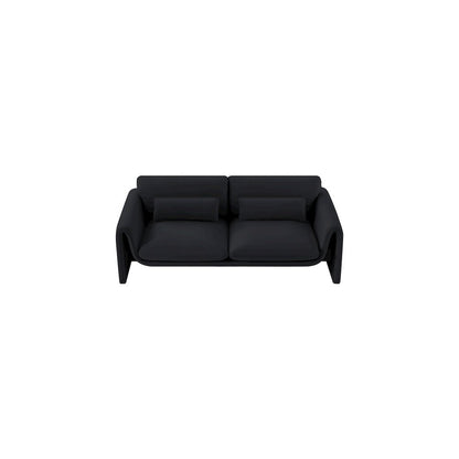 Sloan Black Velvet Fabric Sofa