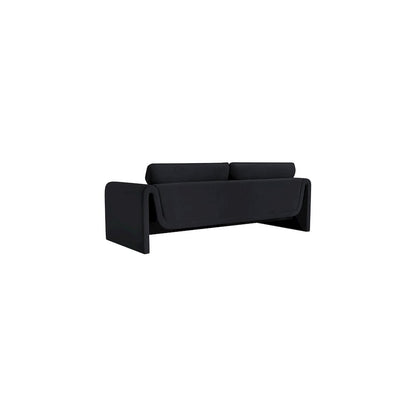 Sloan Black Velvet Fabric Sofa