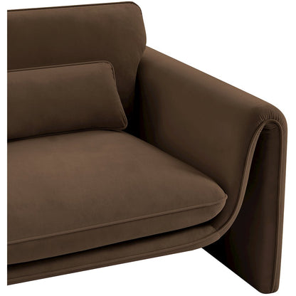 Sloan Brown Velvet Fabric Chair