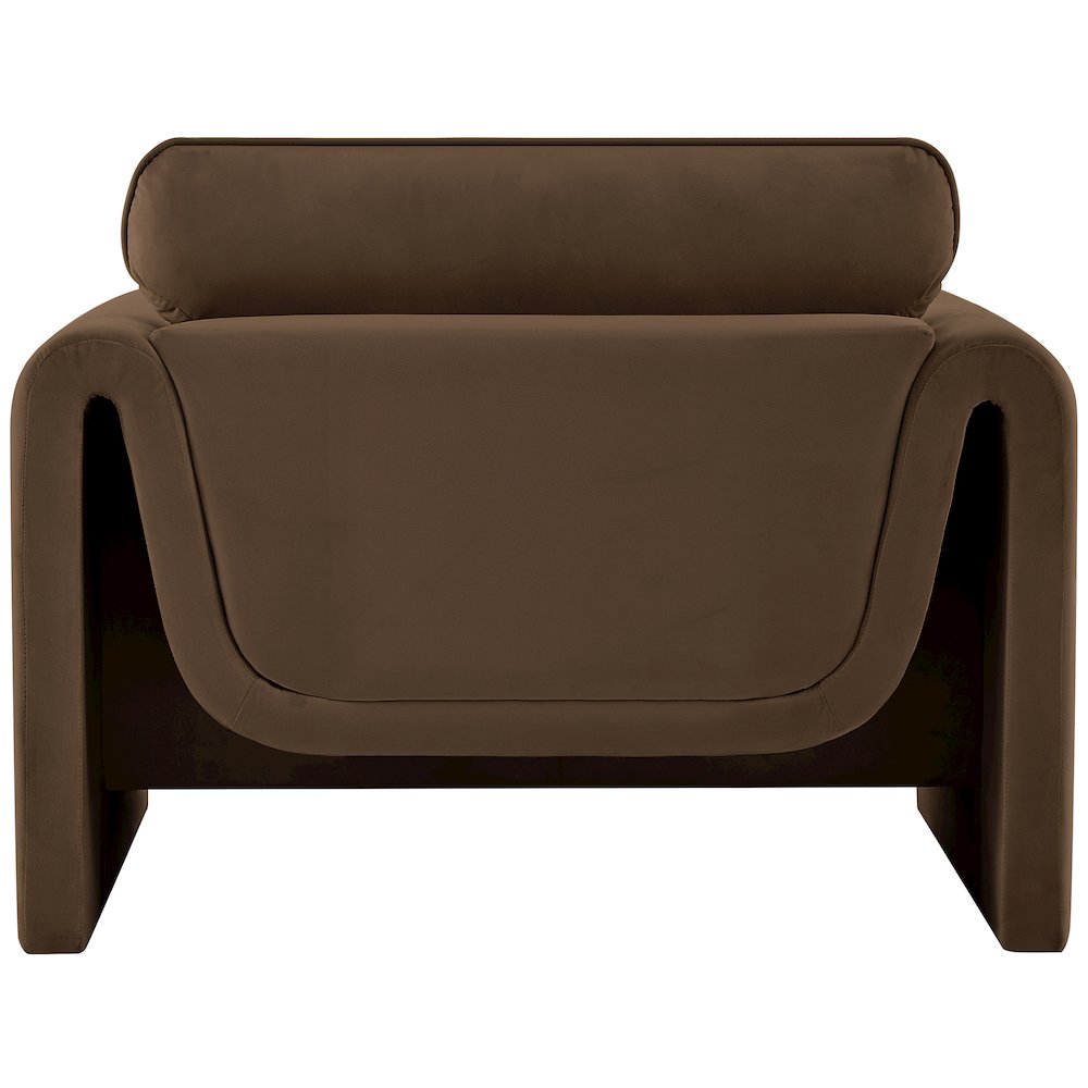Sloan Brown Velvet Fabric Chair