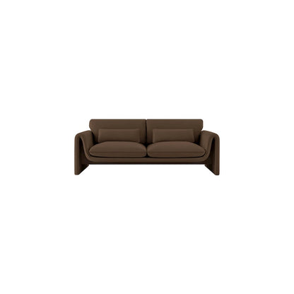 Sloan Brown Velvet Fabric Sofa
