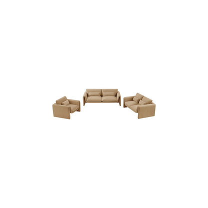 Sloan Camel Velvet Fabric Sofa