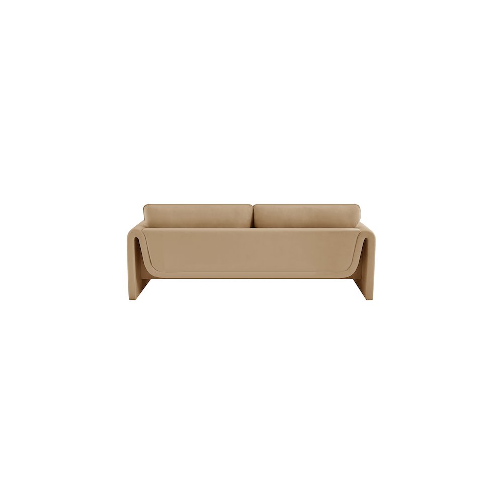 Sloan Camel Velvet Fabric Sofa