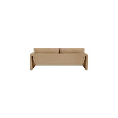 Sloan Camel Velvet Fabric Sofa
