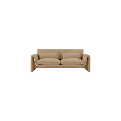 Sloan Camel Velvet Fabric Sofa
