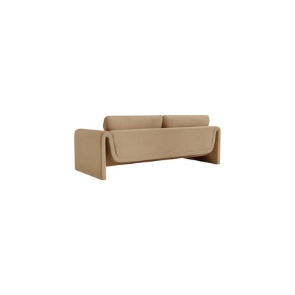 Sloan Camel Velvet Fabric Sofa