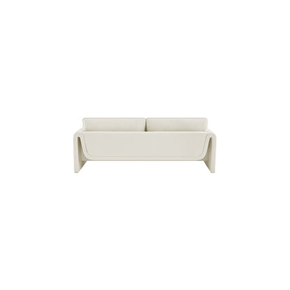 Sloan Cream Velvet Fabric Sofa