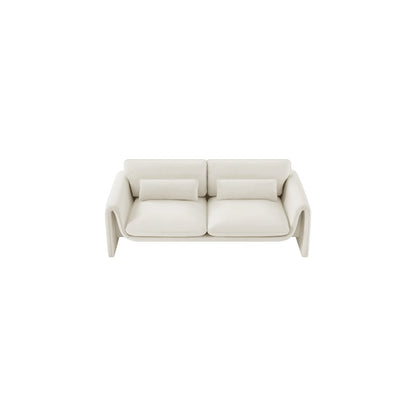 Sloan Cream Velvet Fabric Sofa