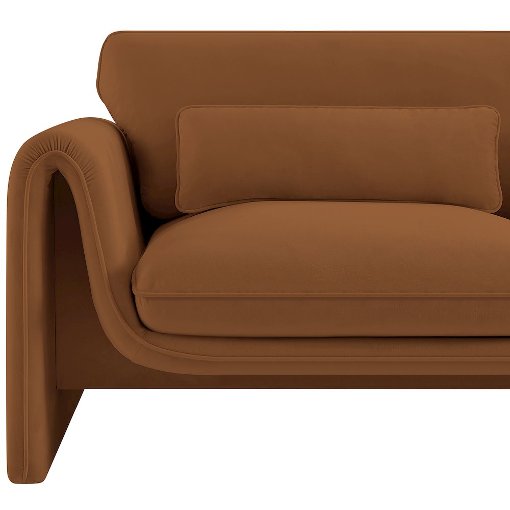Sloan Saddle Velvet Fabric Chair