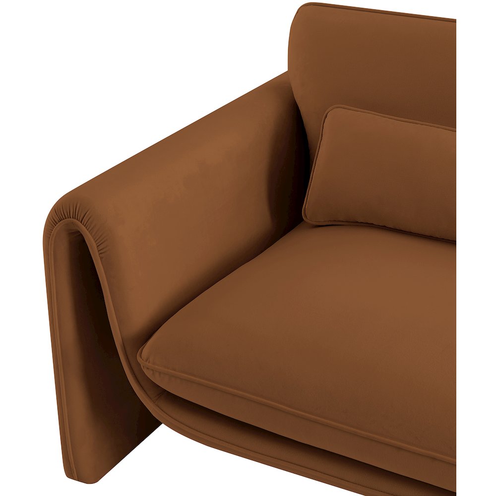 Sloan Saddle Velvet Fabric Chair