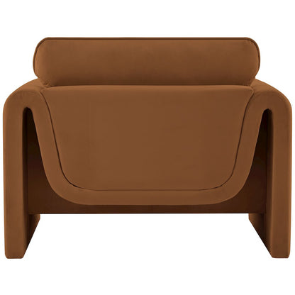 Sloan Saddle Velvet Fabric Chair