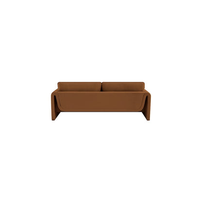 Sloan Saddle Velvet Fabric Sofa