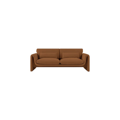 Sloan Saddle Velvet Fabric Sofa
