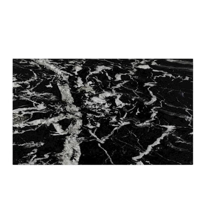 Black Marble Coffee Table with Contemporary Style, Durable Construction