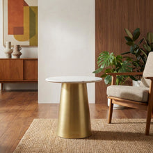 Contemporary End Table with Sorrento Collection Finish and Modern Design