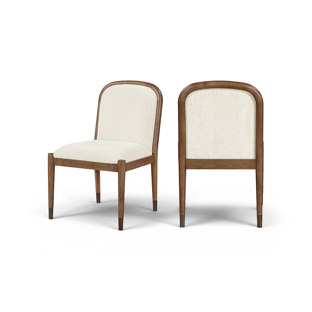 Cambria Cream Performance Fabric Upholstered Dining Side Chair, Set of 2
