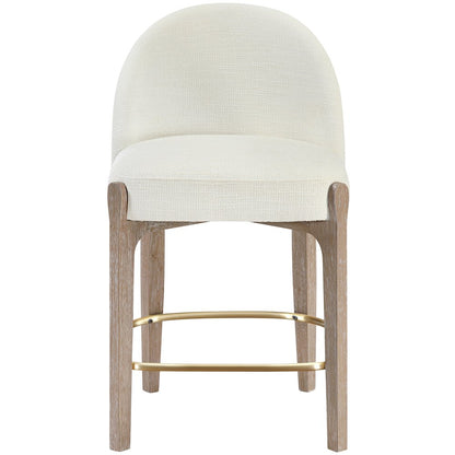 Torino Cream Fabric Upholstered Counter Stool, Set of 2