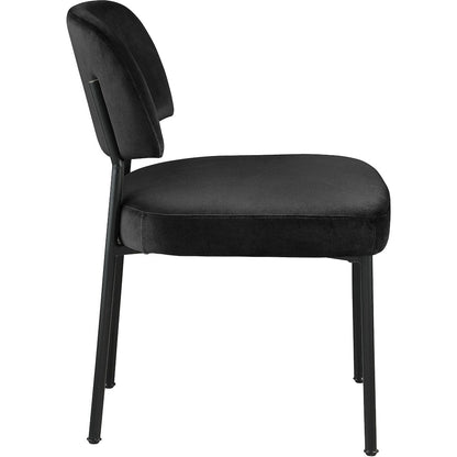 Zarelle Black Performance Fabric Upholstered Dining Chair, Set of 2