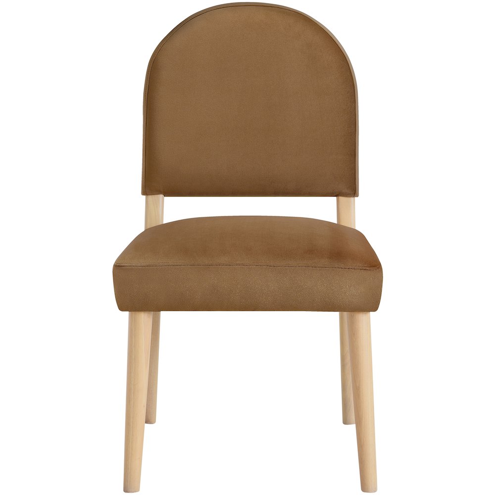 Varinelle Saddle Velvet Upholstered Dining Chair, Set of 2