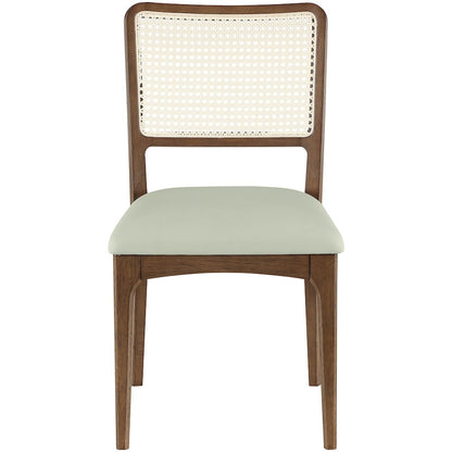 Atrium Mint Vegan Leather Upholstered Dining Chair, Set of 2