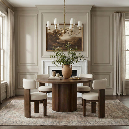 Atelier Taupe Vegan Leather Upholstered Dining Chair, Set of 2