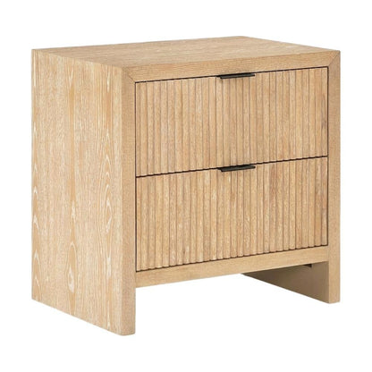 Decorative Bedroom Nightstand with Art Deco Style and Interior Drawer Storage