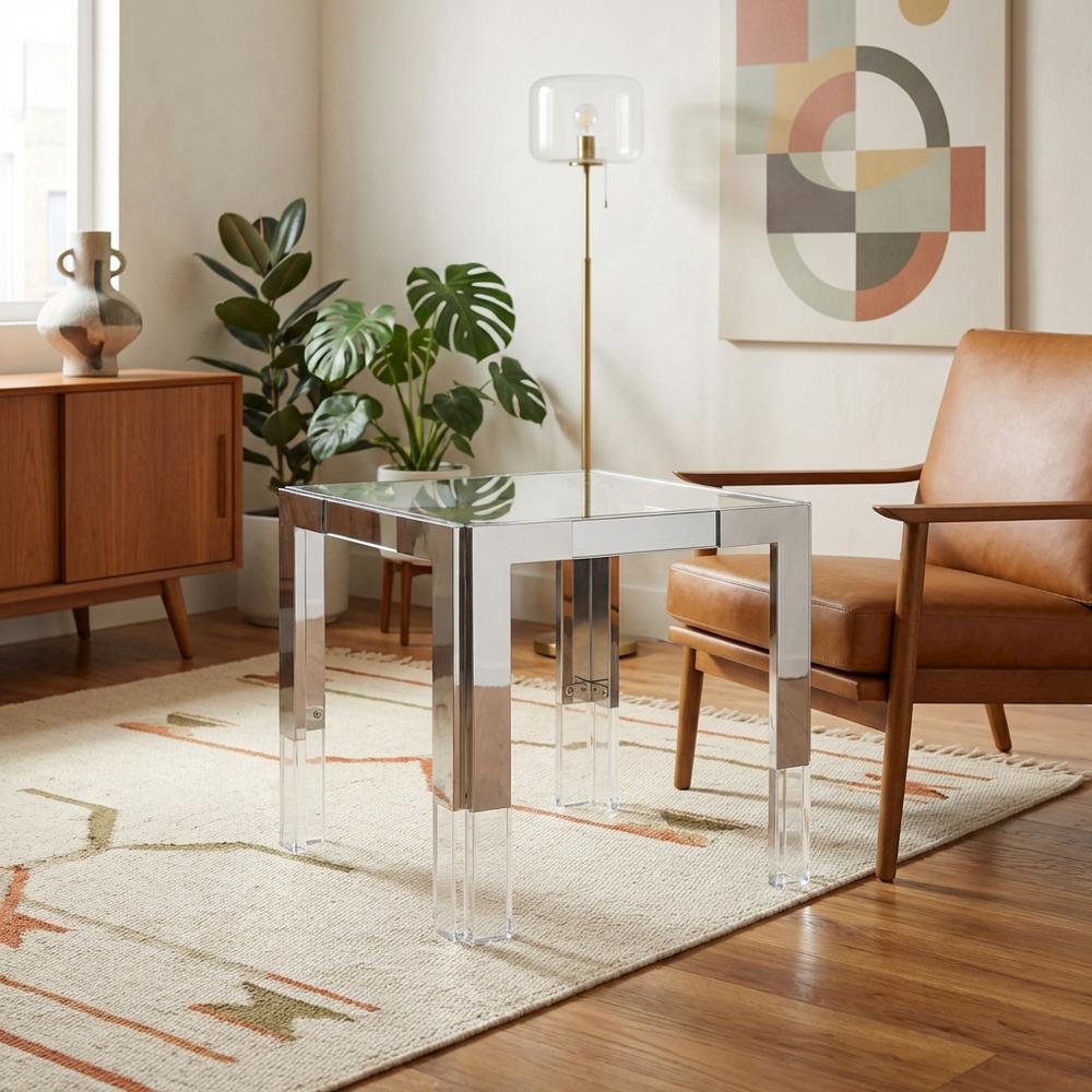 Contemporary End Table with Modern Design for Living Room Use