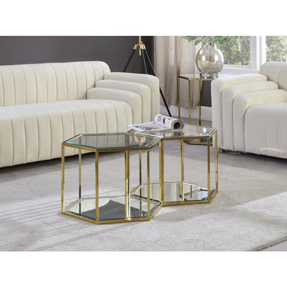 Sei Brushed Gold Coffee Table