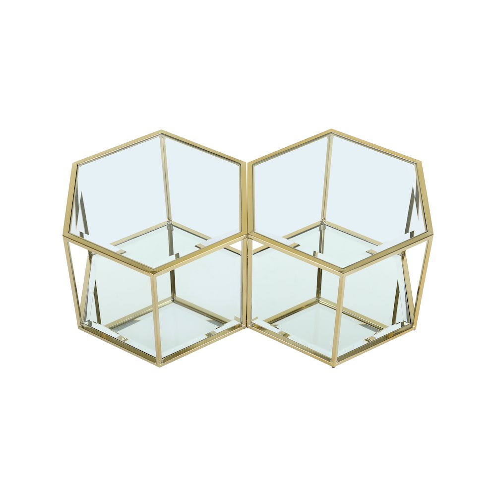 Sei Brushed Gold Coffee Table
