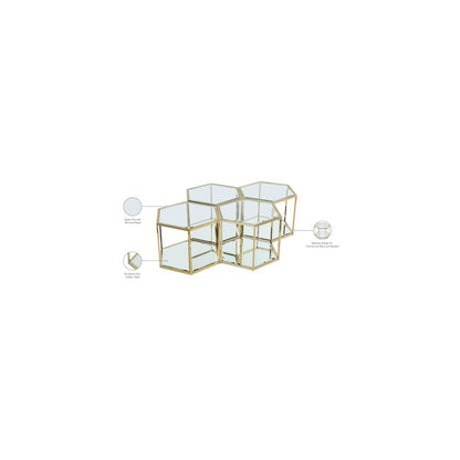Sei Brushed Gold Coffee Table