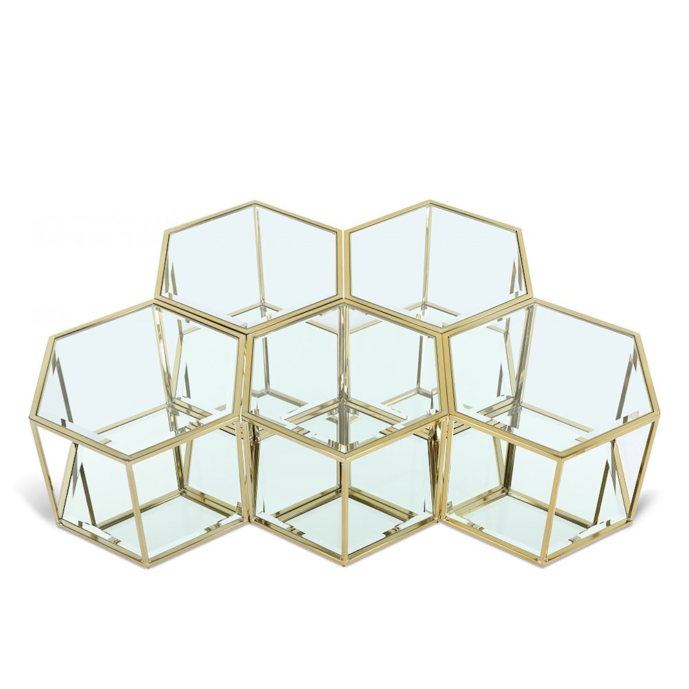 Sei Brushed Gold Coffee Table