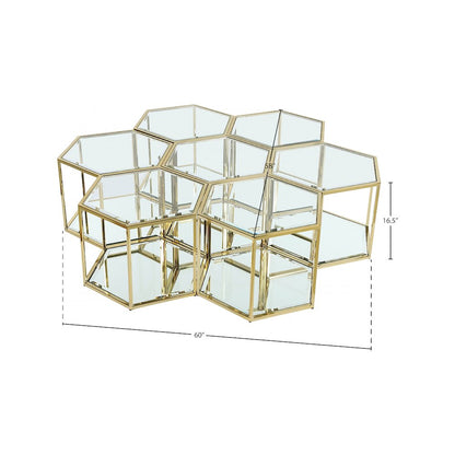 Sei Brushed Gold Coffee Table