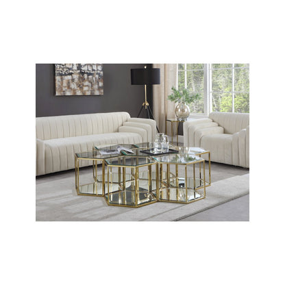 Sei Brushed Gold Coffee Table