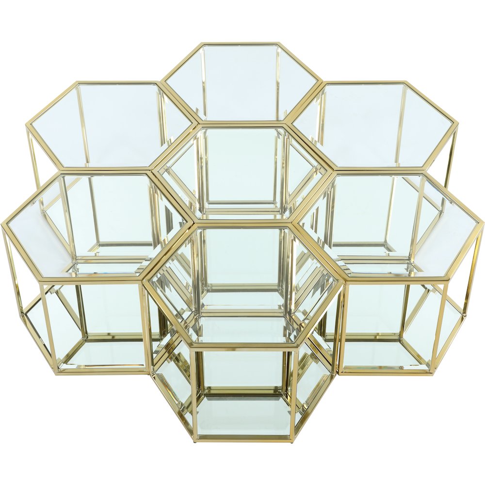 Sei Brushed Gold Coffee Table