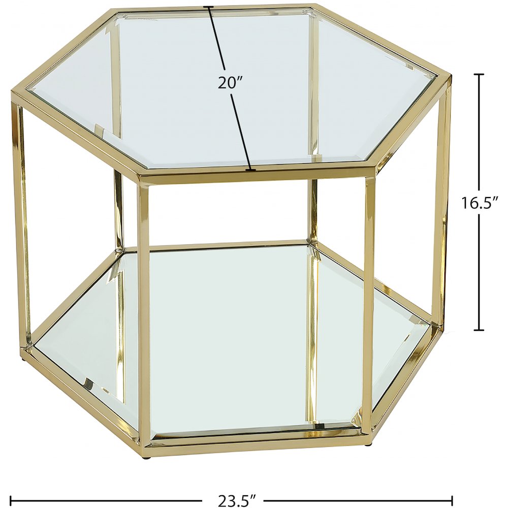Sei Brushed Gold Coffee Table