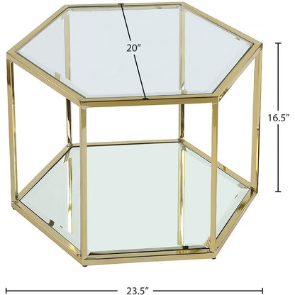 Sei Brushed Gold Coffee Table