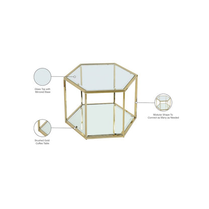 Sei Brushed Gold Coffee Table