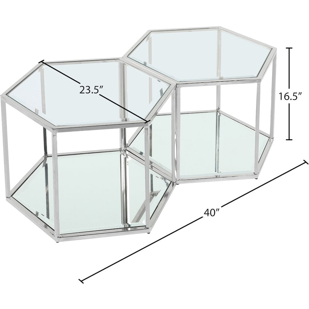 Sei Chrome Coffee Table