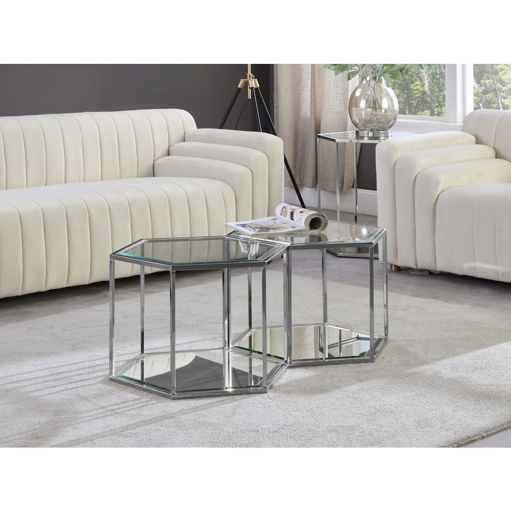 Sei Chrome Coffee Table