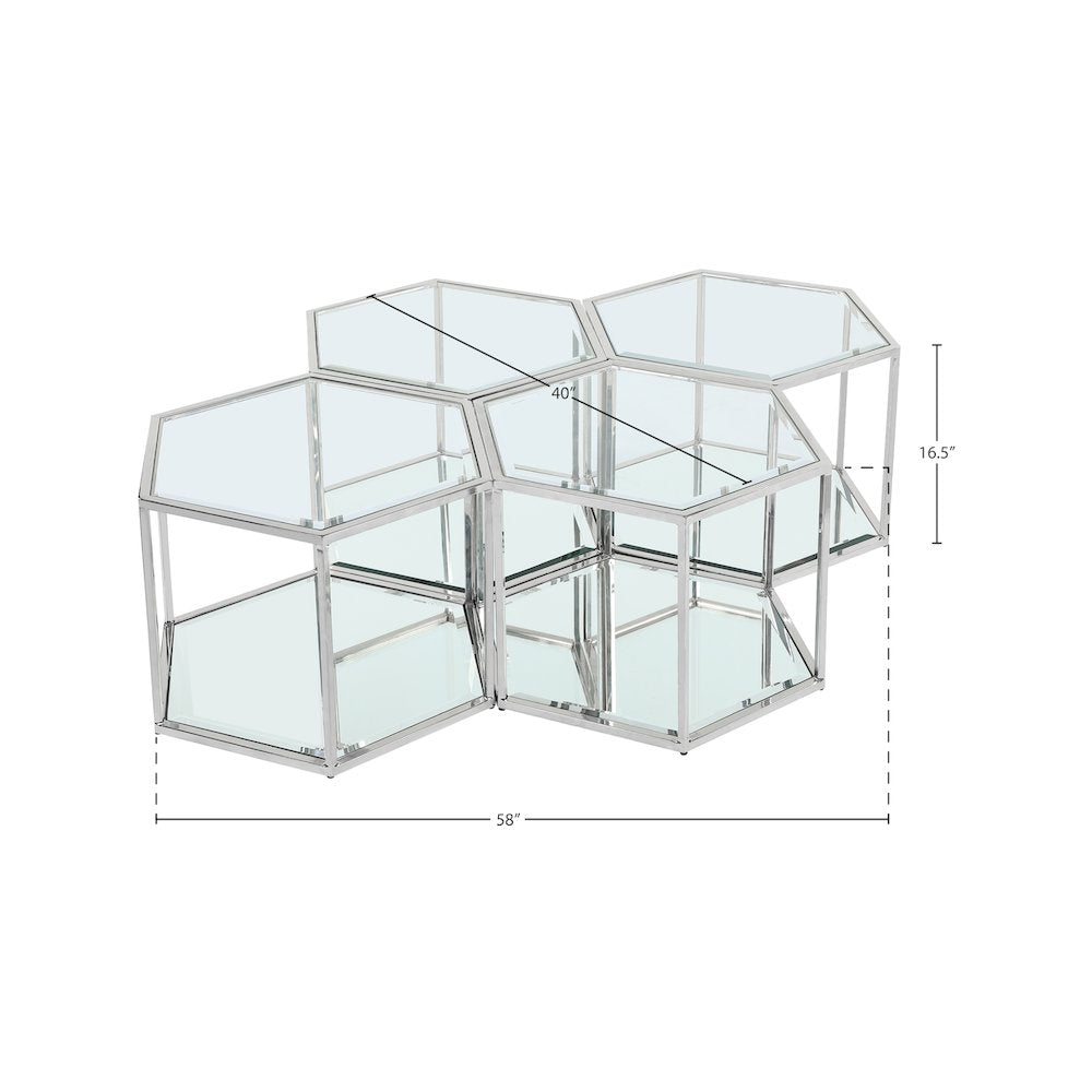 Sei Chrome Coffee Table