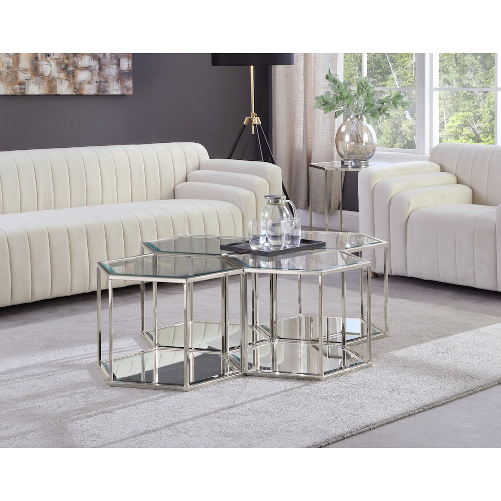 Sei Chrome Coffee Table