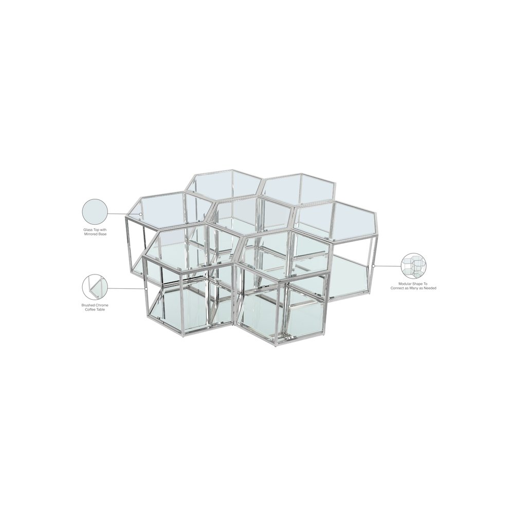 Sei Chrome Coffee Table