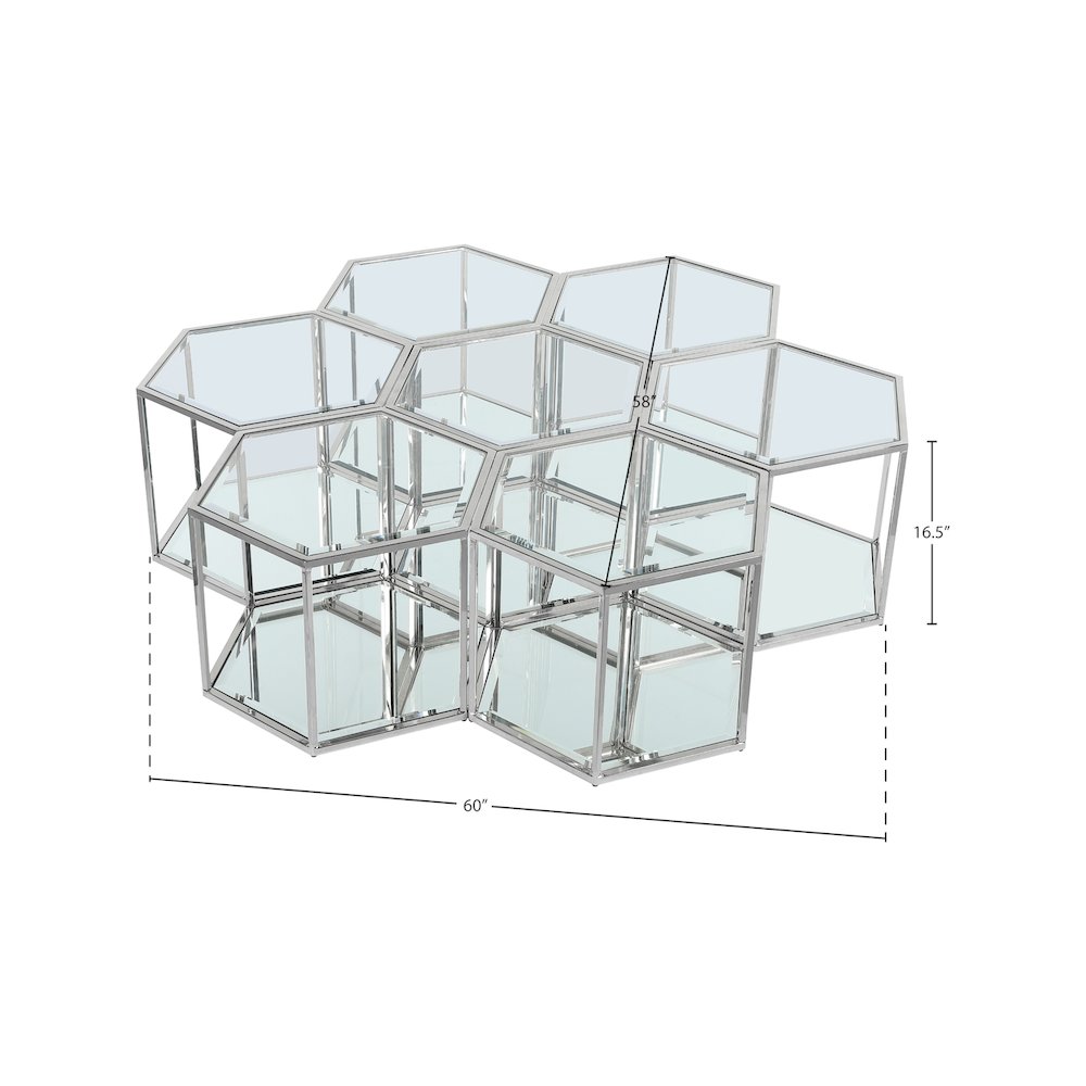 Sei Chrome Coffee Table