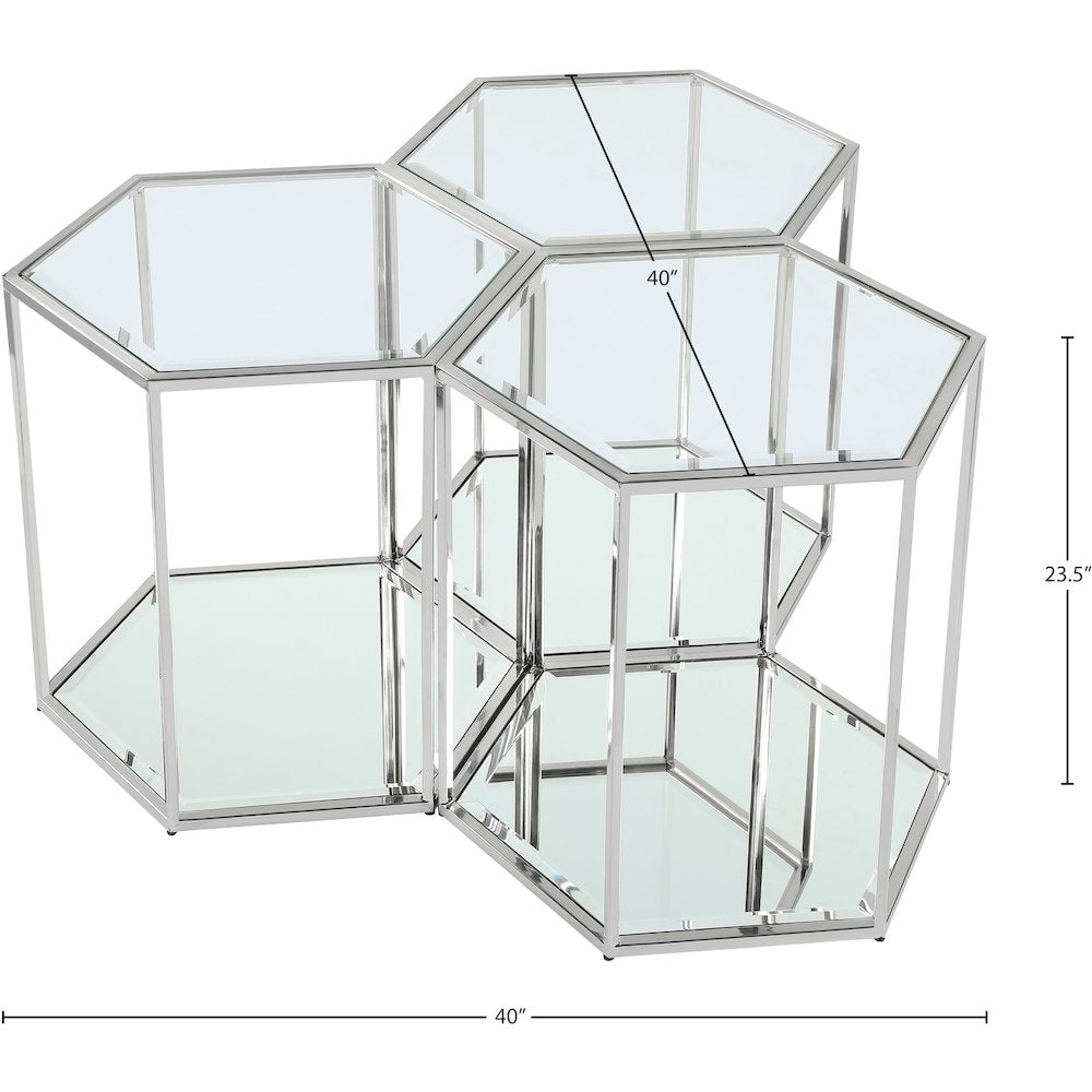 Sei Chrome End Table