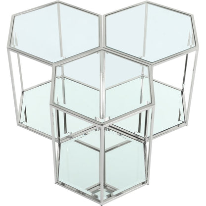 Sei Chrome End Table